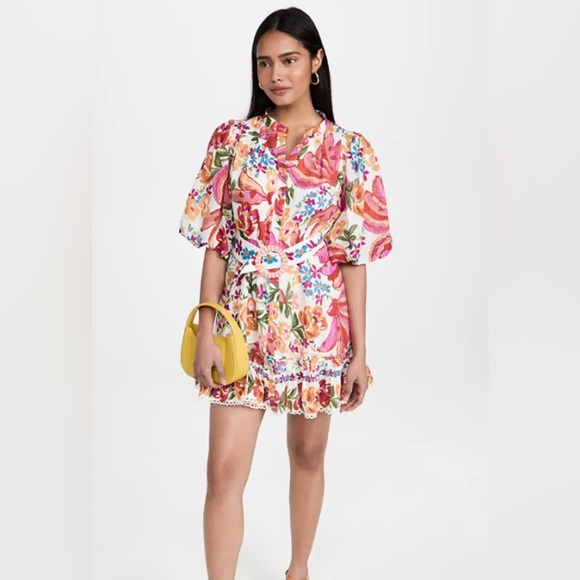 FARM Rio Dresses & Skirts - Farm Rio Women’s Spring Bananas Belted Minidress - Size L.
